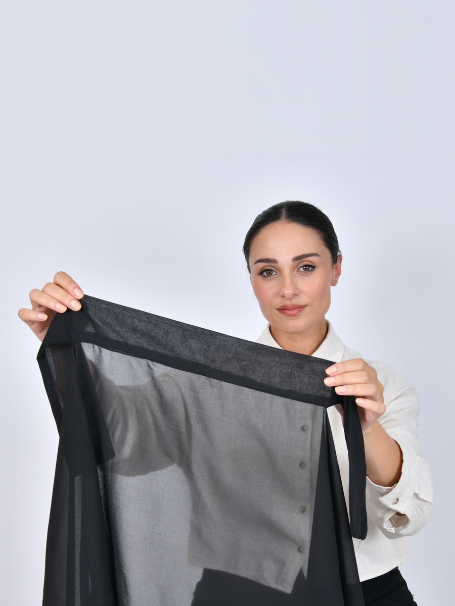 Chiffon Hijab with Tie Closure