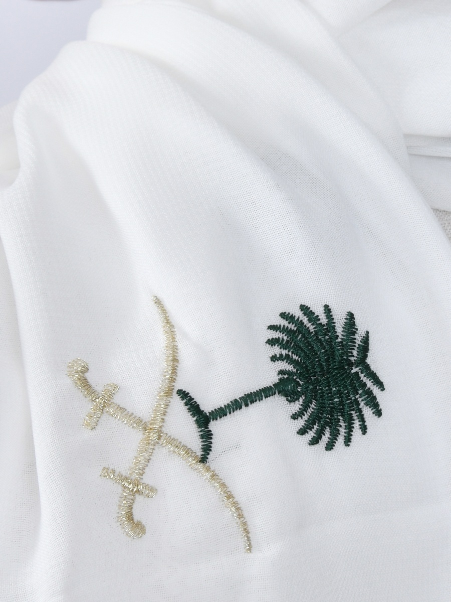 Embroidered Emblem Hijab