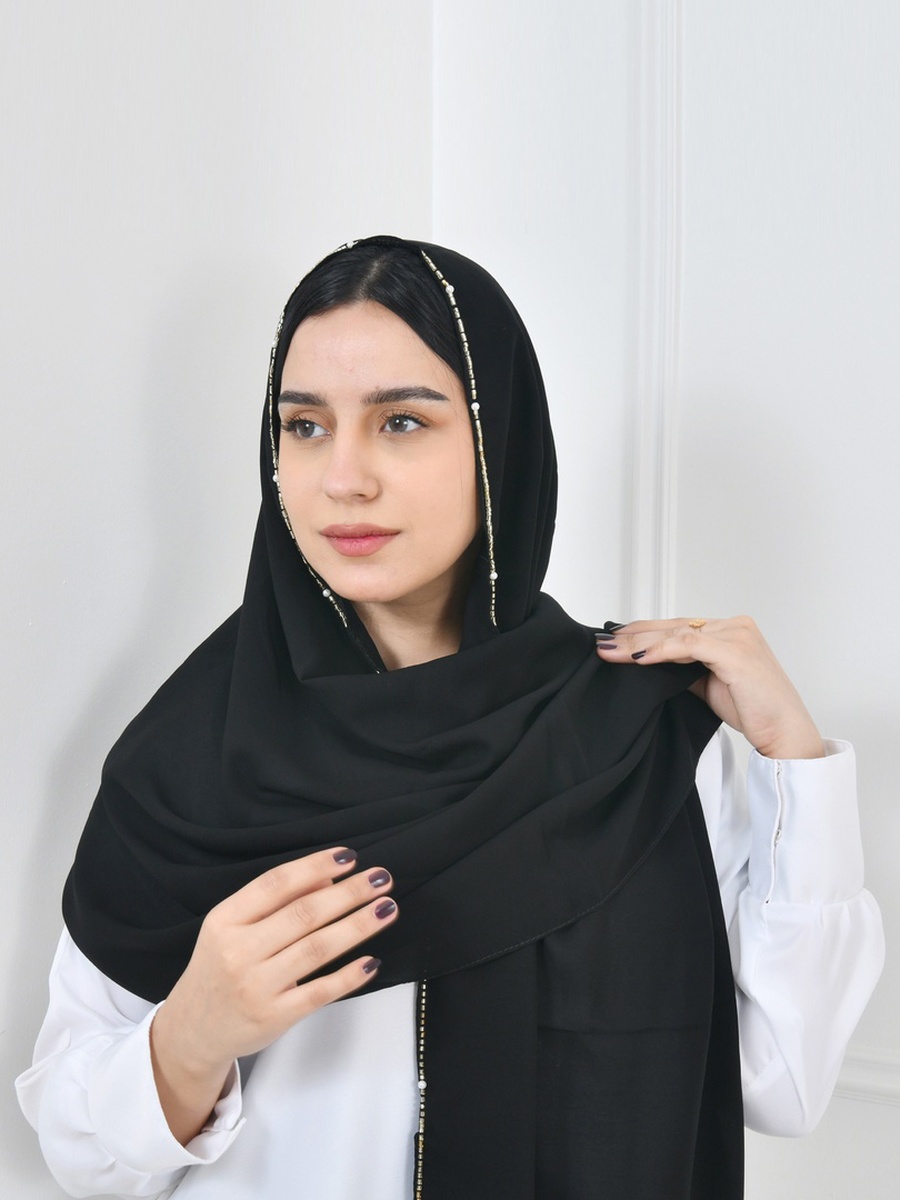 Beaded Edge Hijab