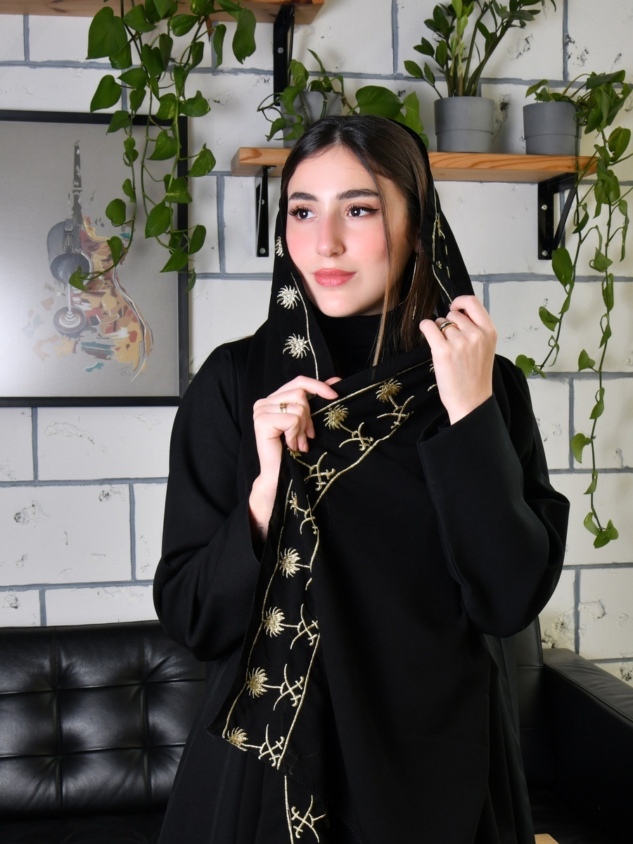 Embroidered Emblem Hijab