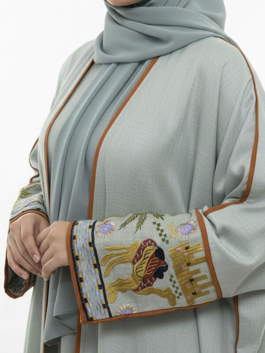 Nusuk Embroidered Abaya
