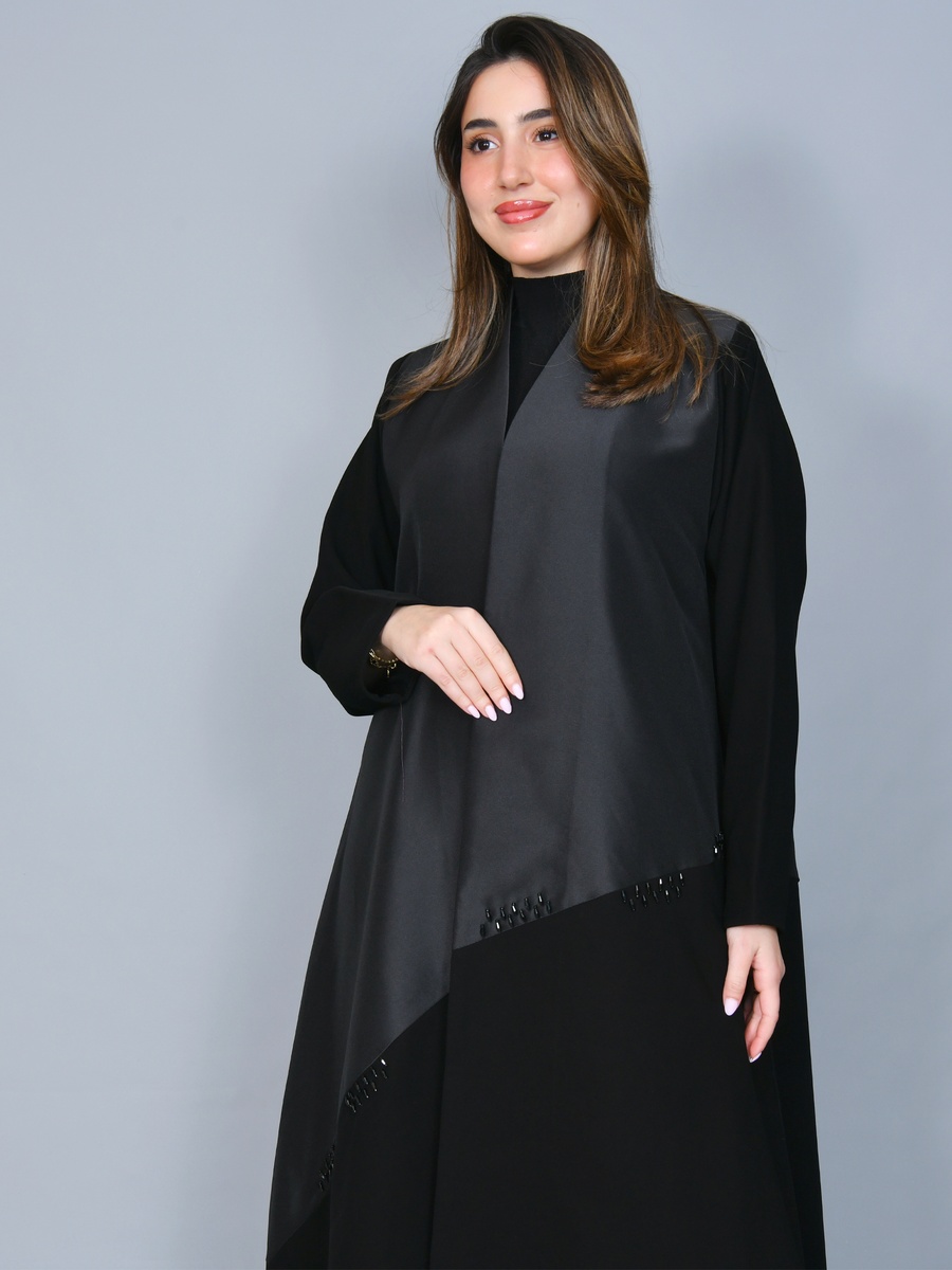 Black Embellished Abaya