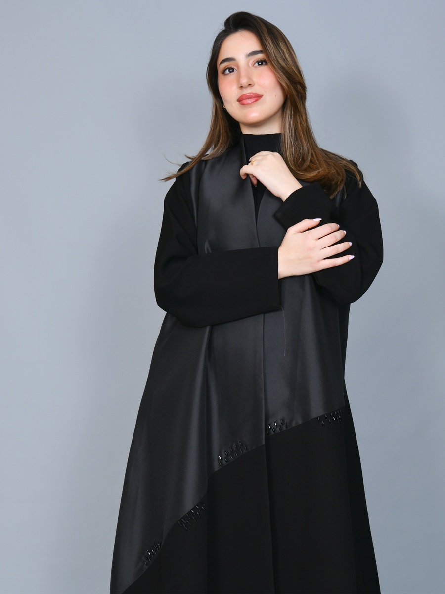 Black Embellished Abaya