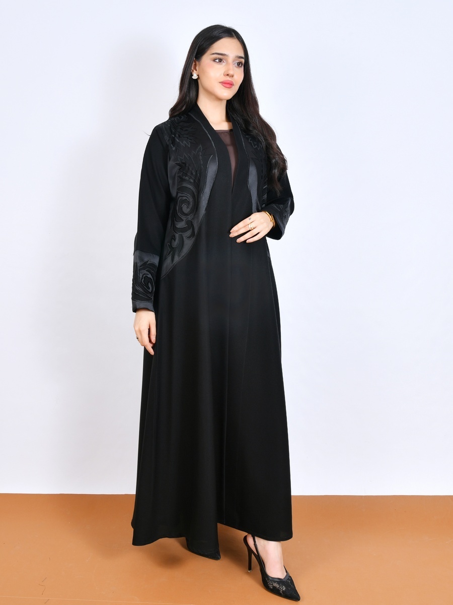 Embellished Front Open Abaya