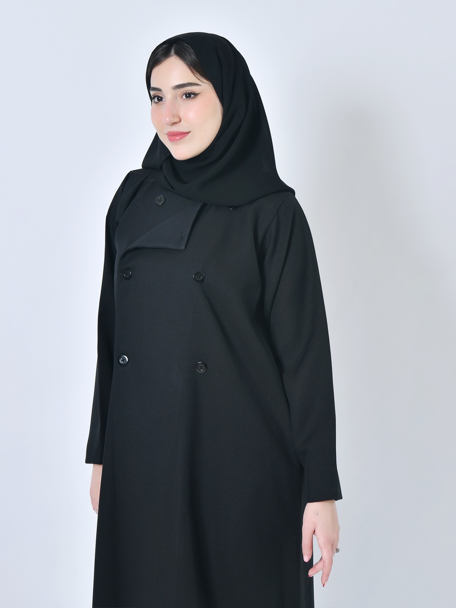 عباية رسمية بصفين من الأزرار