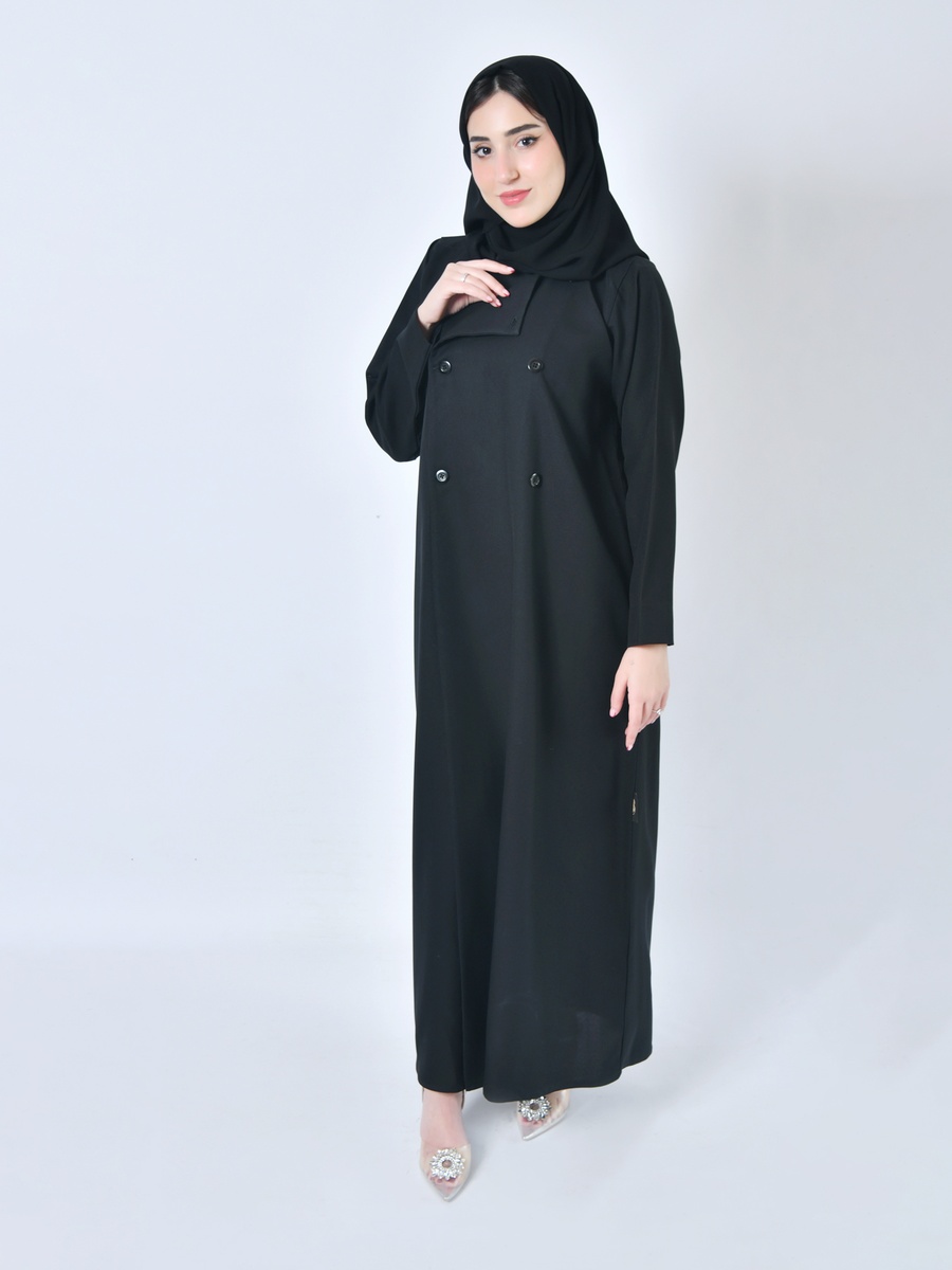 عباية رسمية بصفين من الأزرار