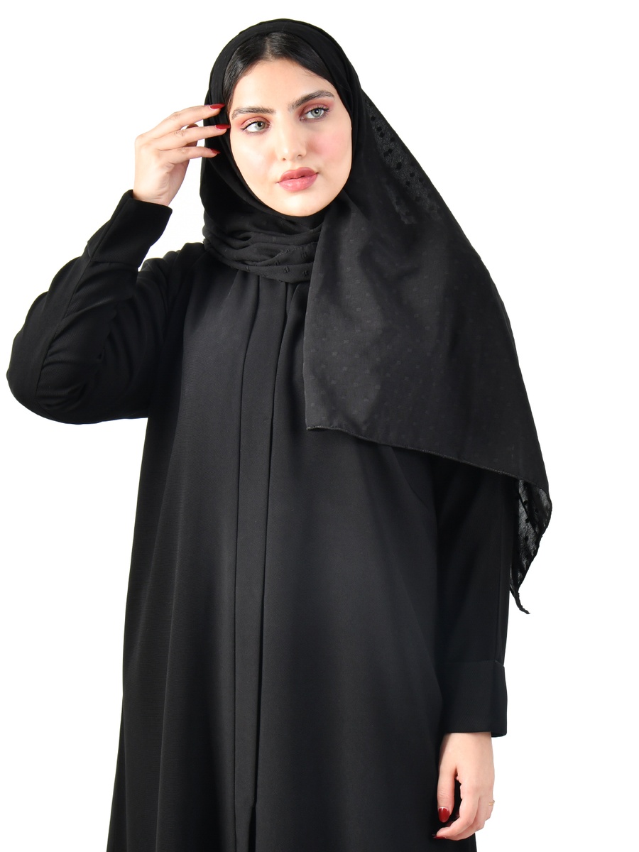 Black Solid Abaya