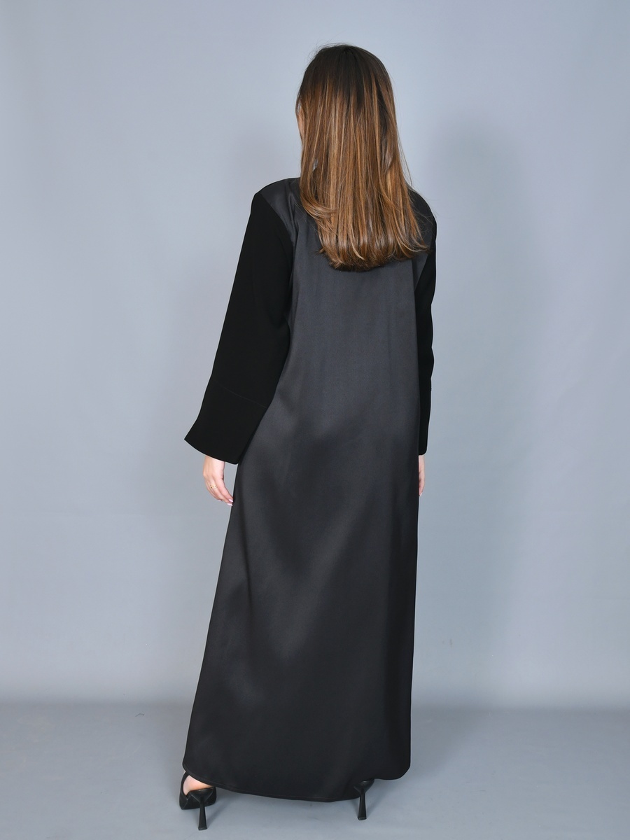 Embellished Front Open Abaya