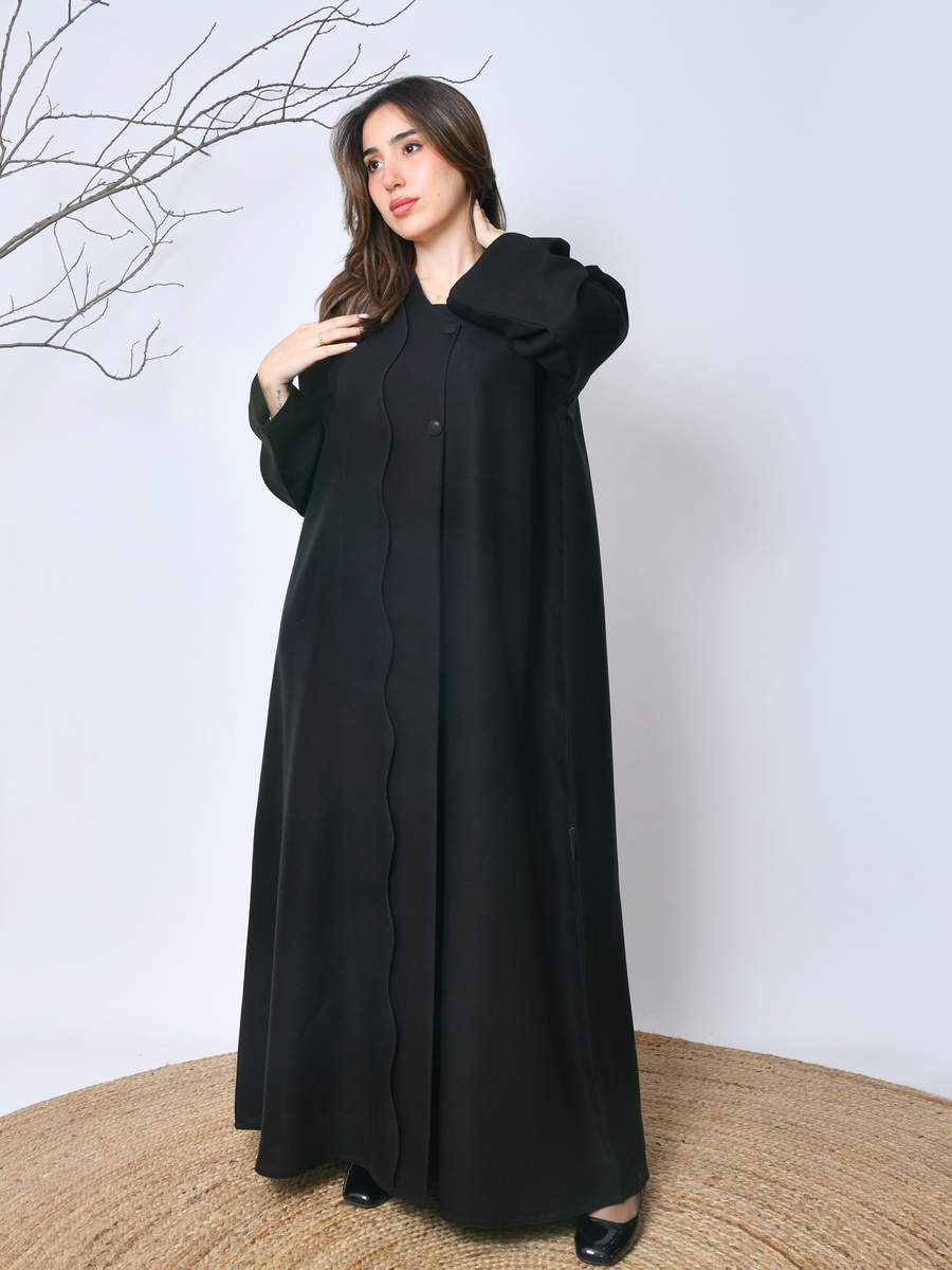 عباية سادة بأزرار