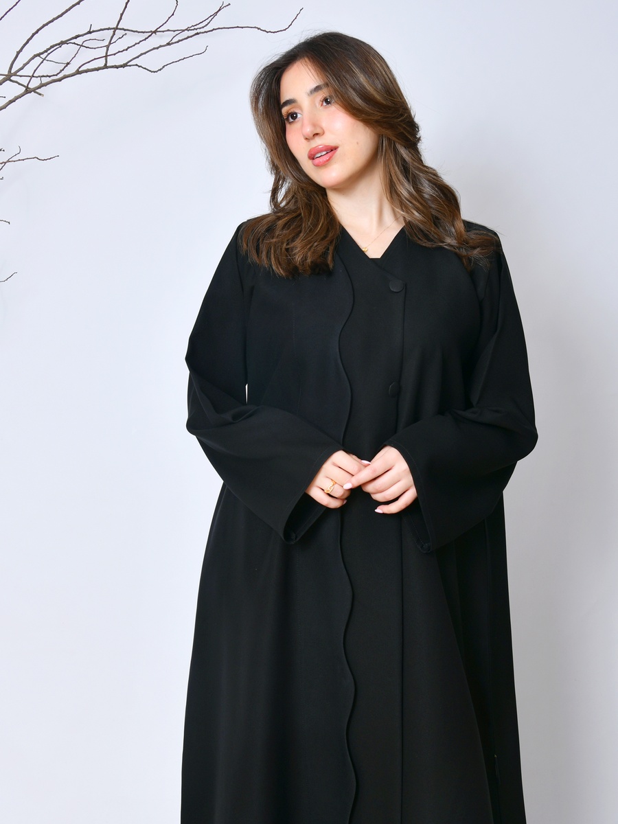 عباية سادة بأزرار