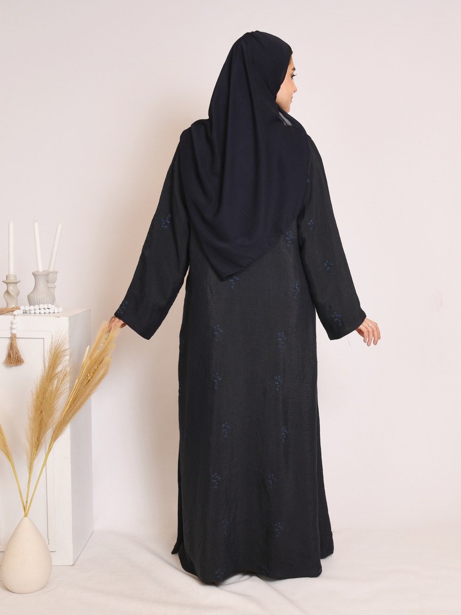 Black Embroidered Abaya