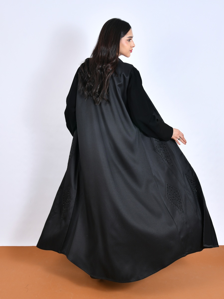 Black Embellished Abaya