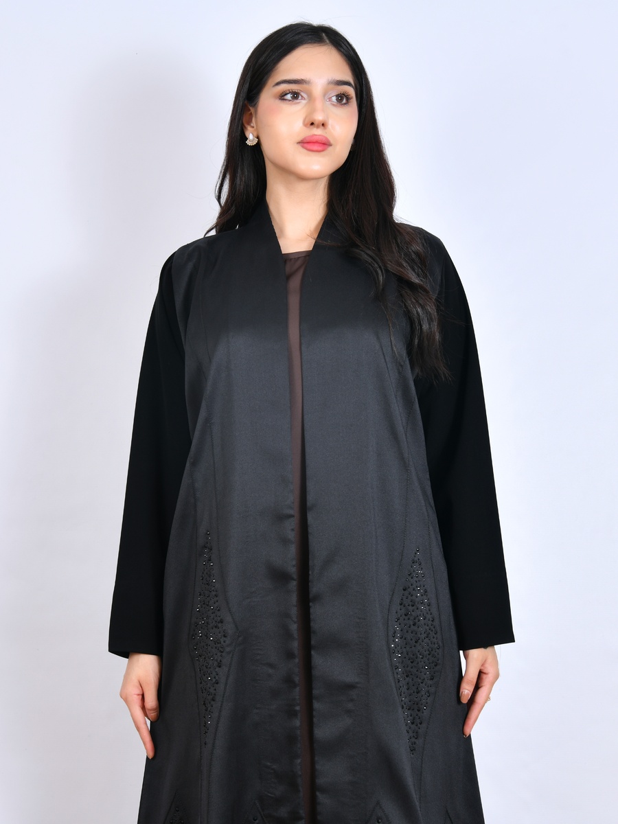 Black Embellished Abaya