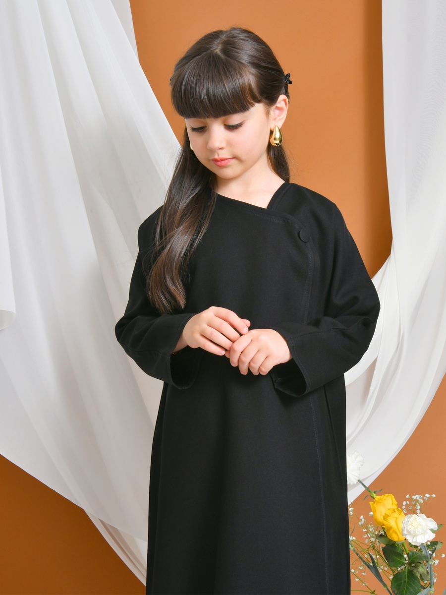 Girls Viola Abaya with Side Button