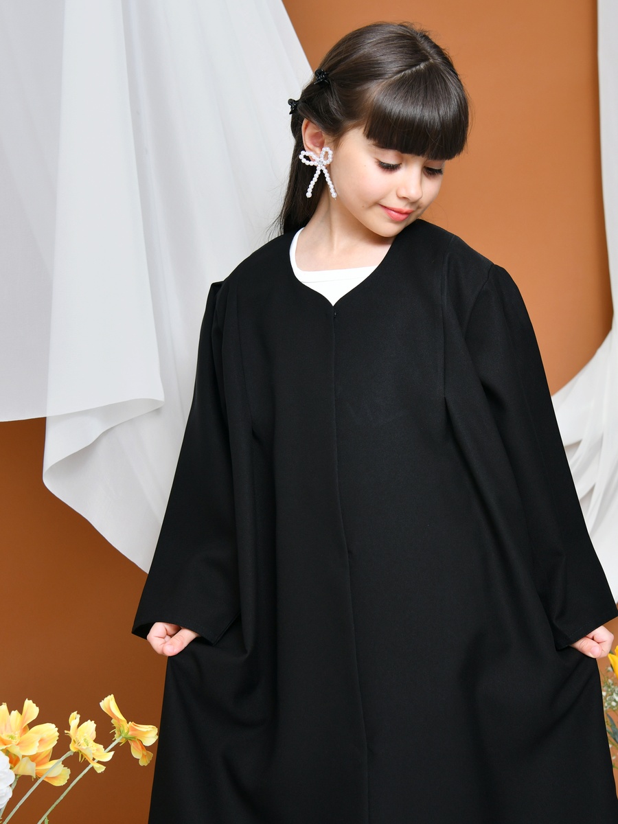 Girls Luna Abaya with Snap Button