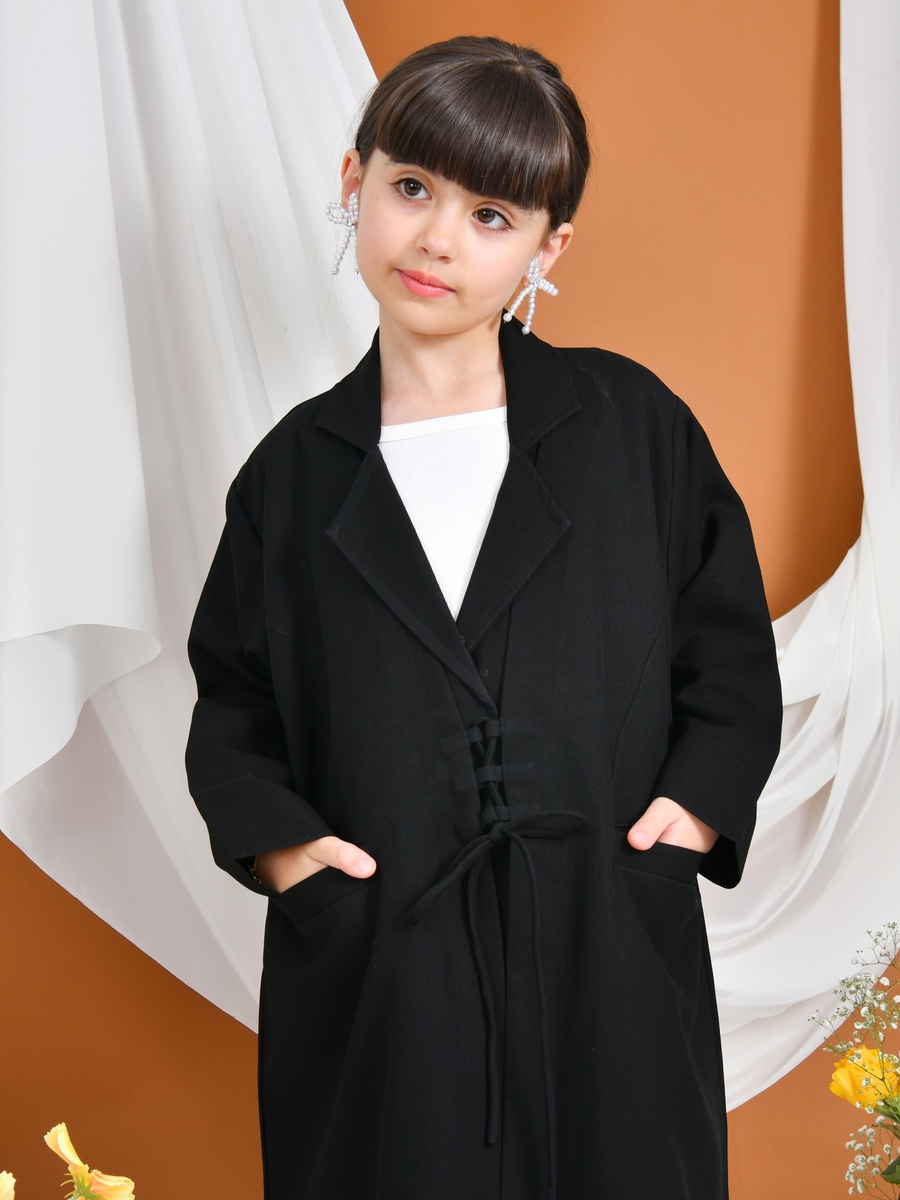 Girls Elena Abaya with Patch Pocket