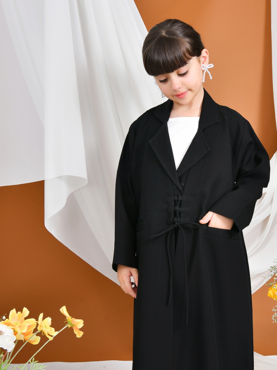 Girls Elena Abaya with Patch Pocket