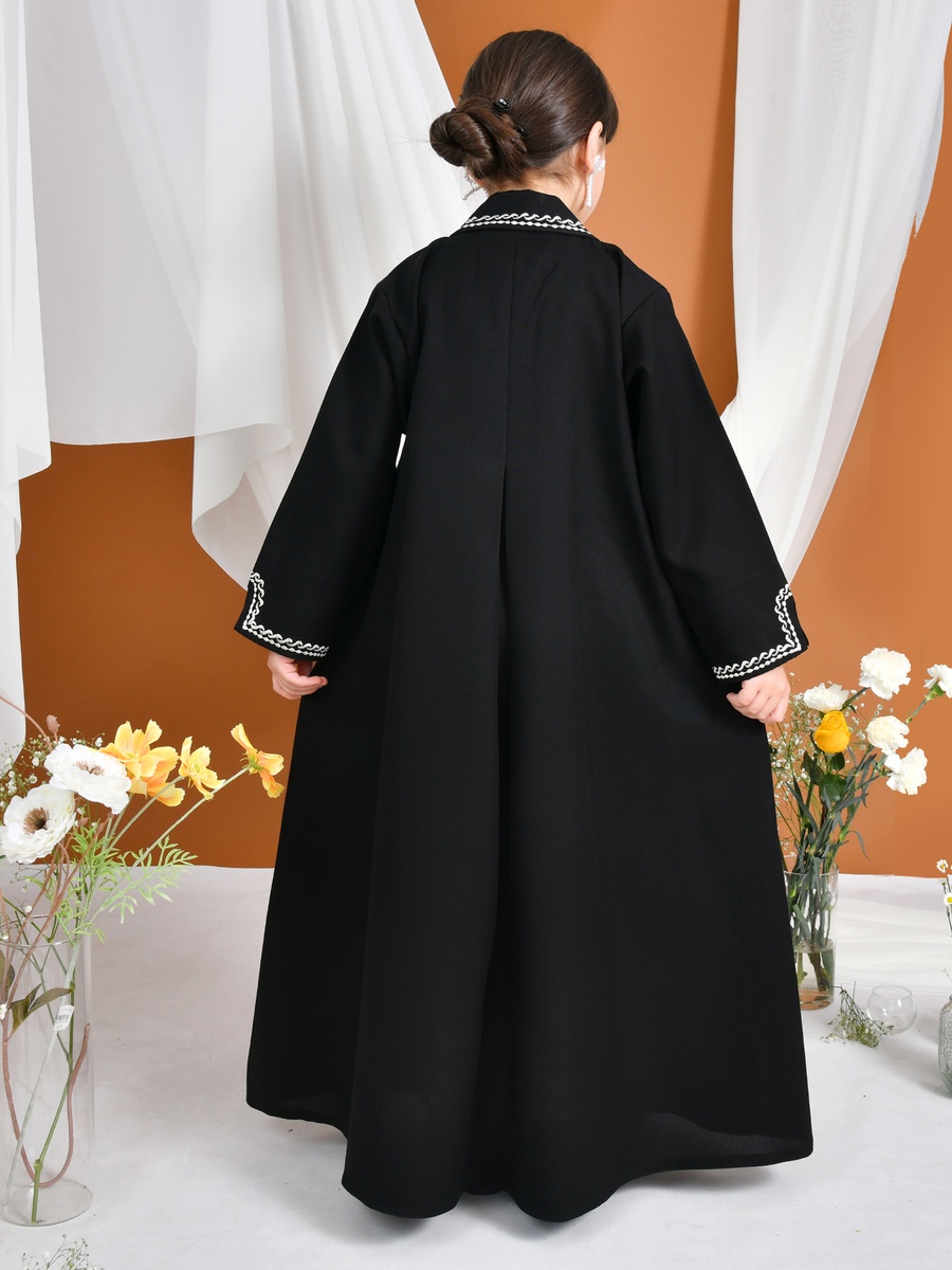 Girls Bella Abaya with Embroidery