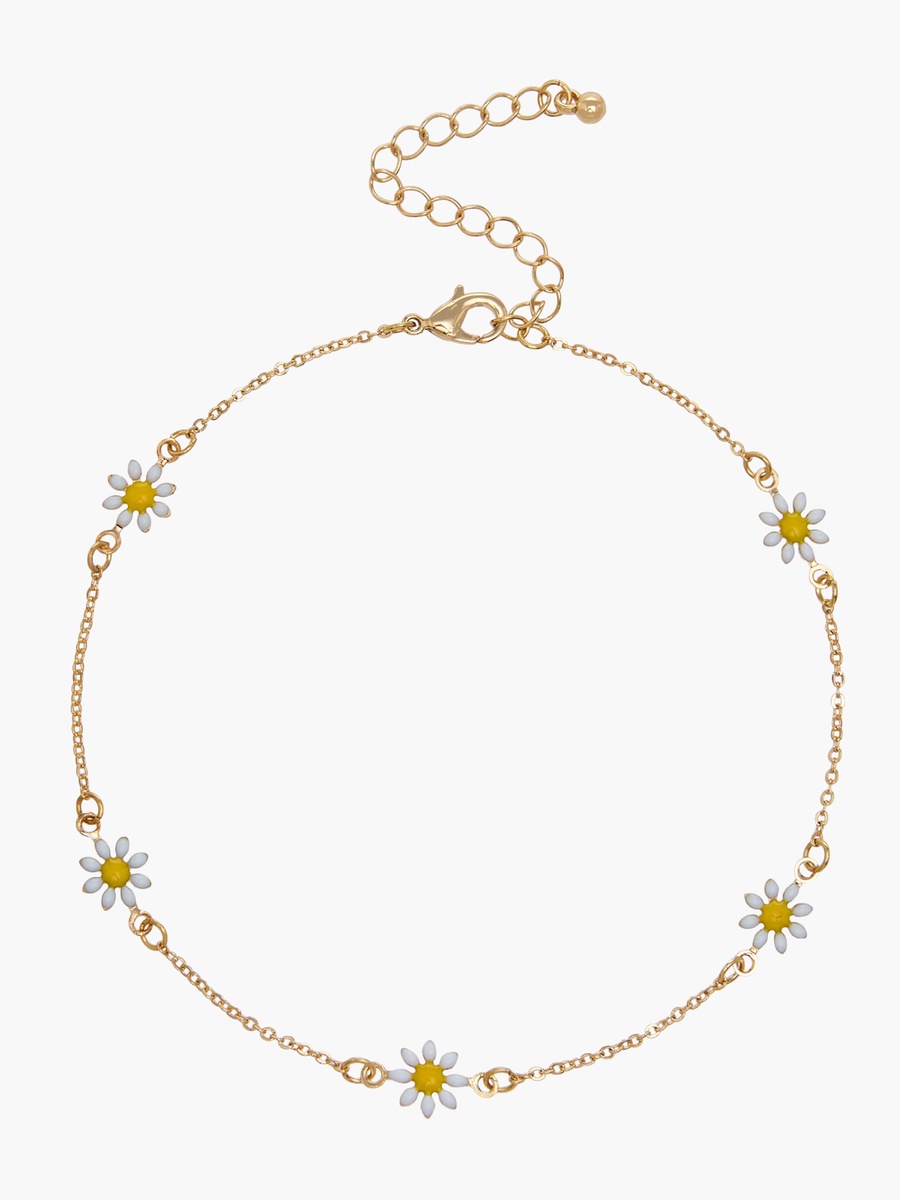 Pack of 2 Metal Embellished Anklet