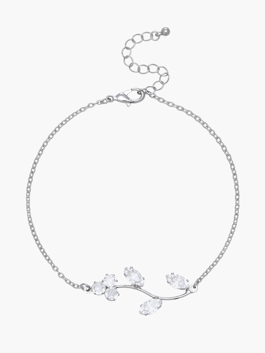 Metallic Cubic Zirconia Embellished Bracelet