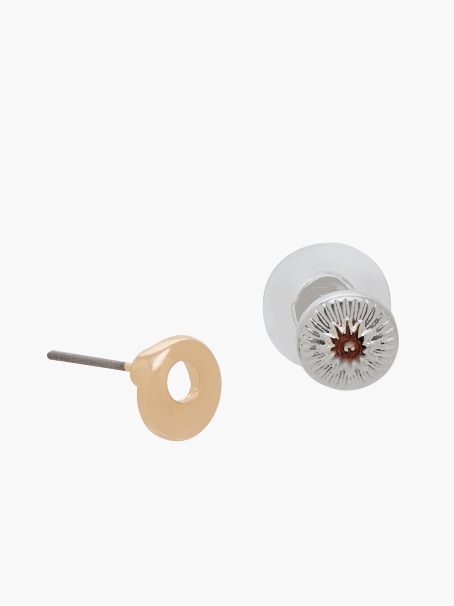 Pack of 6 Stud Earrings with Pushback Closure
