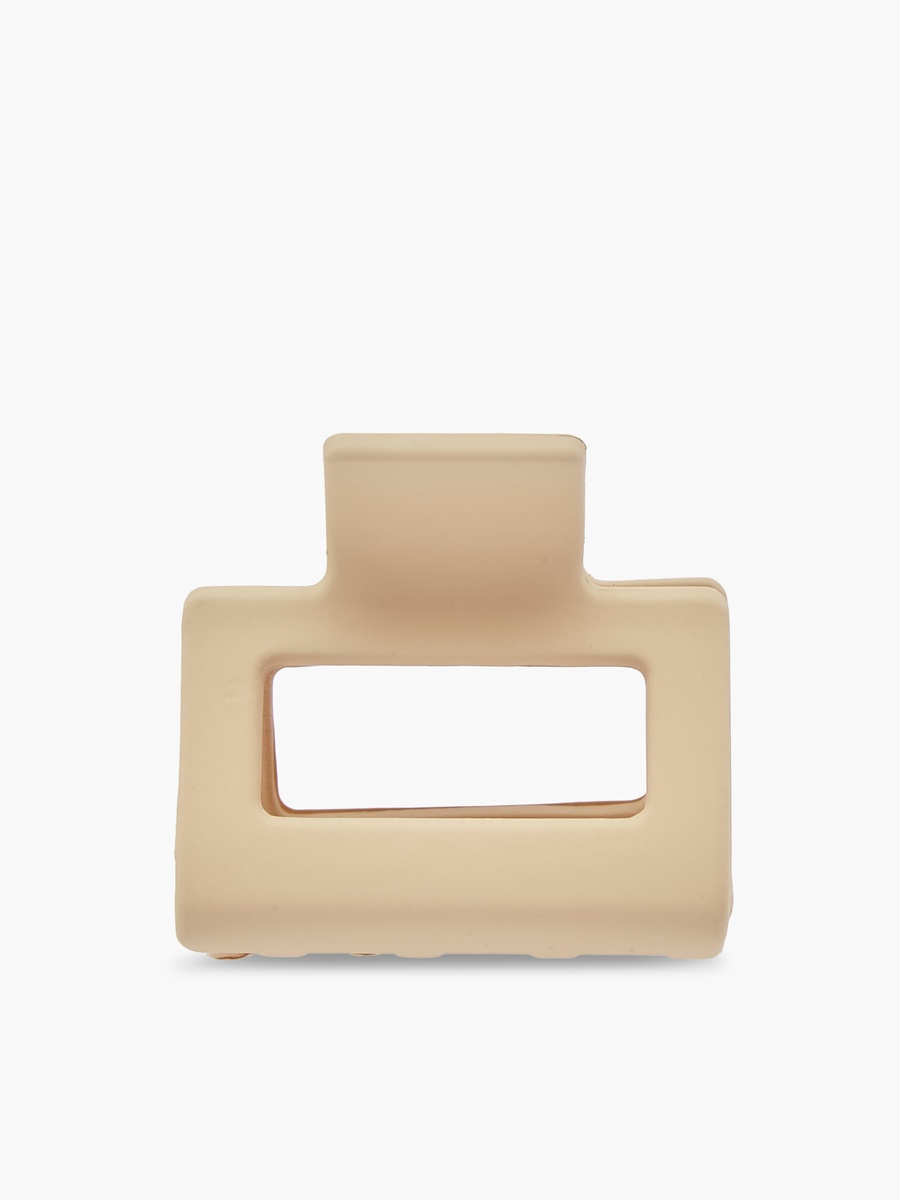 Pack of 4 Rectangular Hair Clamp with Matte Design