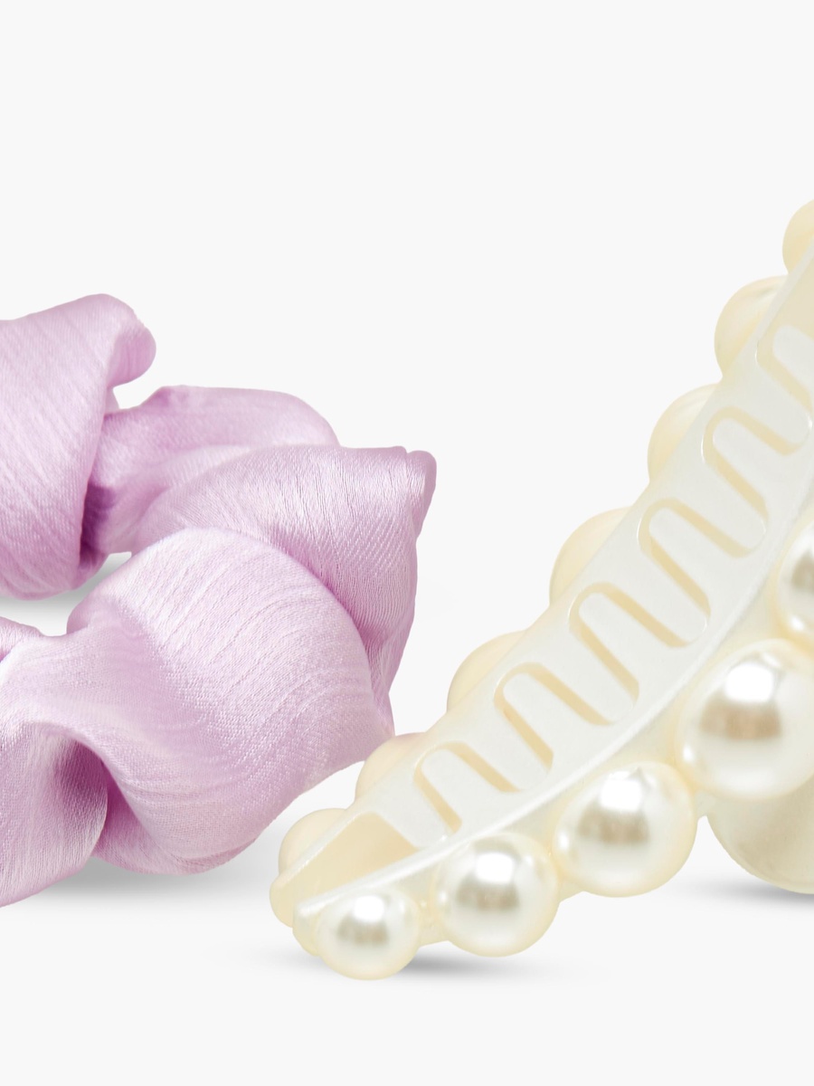 Set of 2 - Scrunchie and Hair Clamp