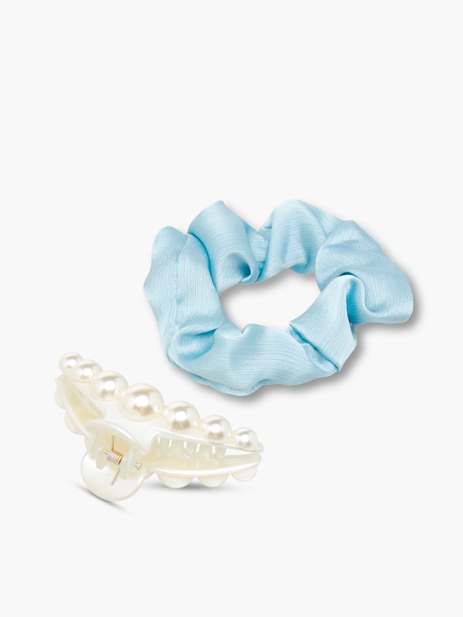 Set of 2 - Scrunchie and Hair Clamp