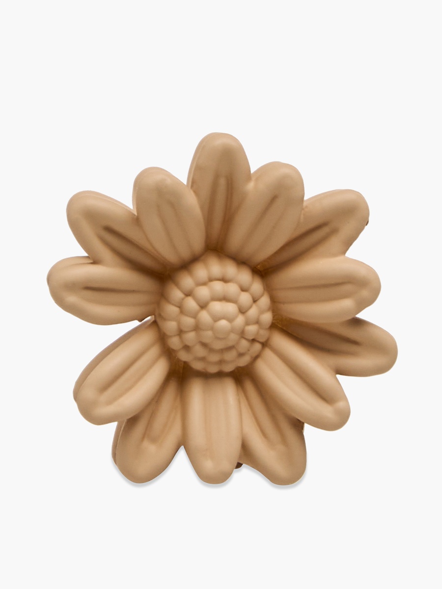 Pack of 6 Floral Shaped Hair Clamp with Textured Design