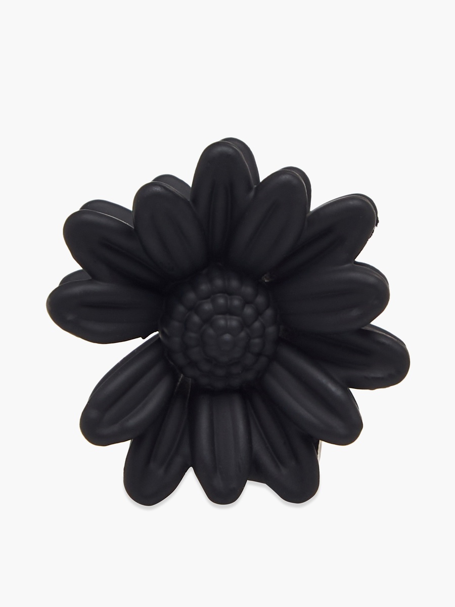 Pack of 6 Floral Shaped Hair Clamp with Textured Design