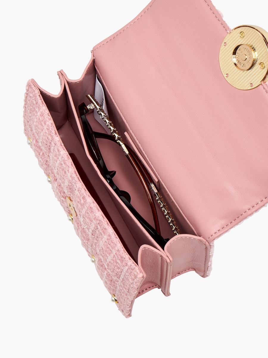 Tia Embellished Crossbody Bag with Detachable Strap