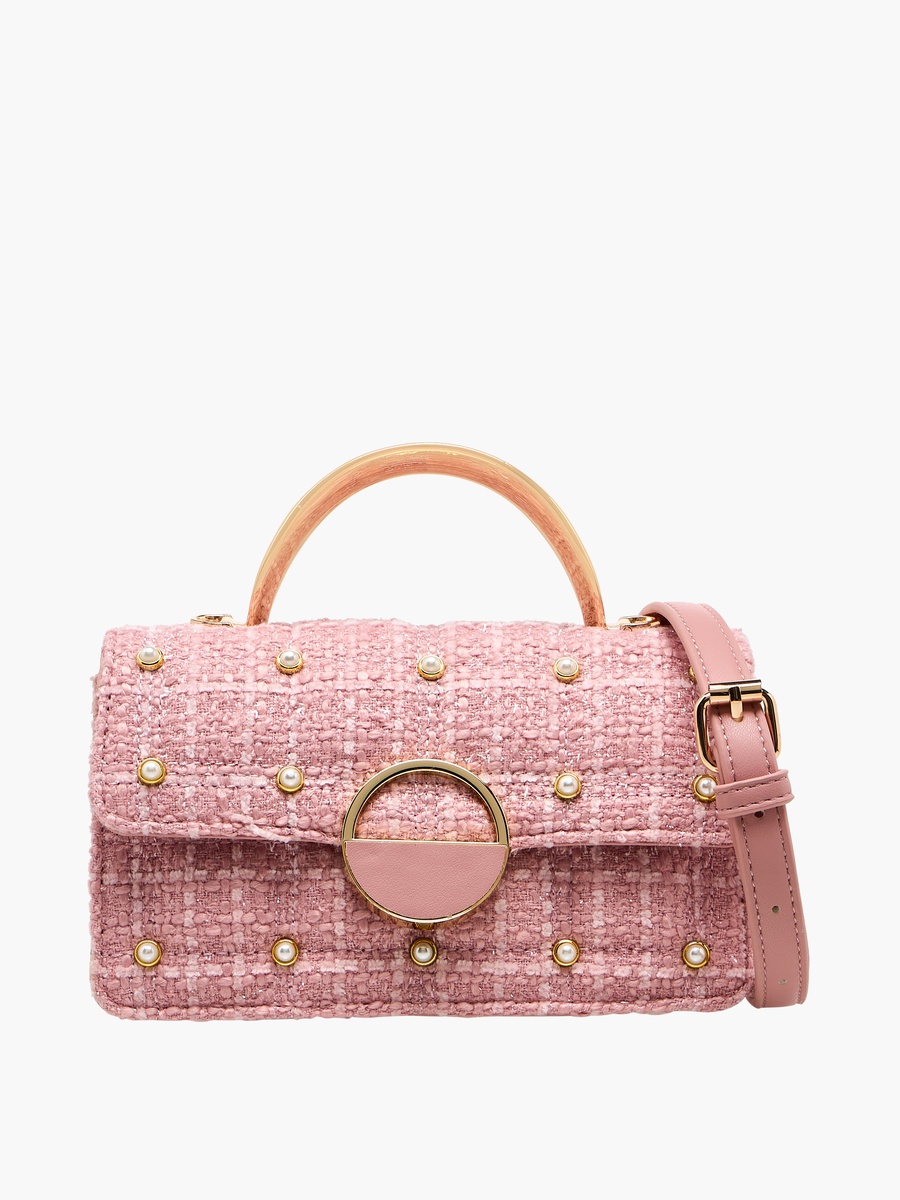 Tia Embellished Crossbody Bag with Detachable Strap