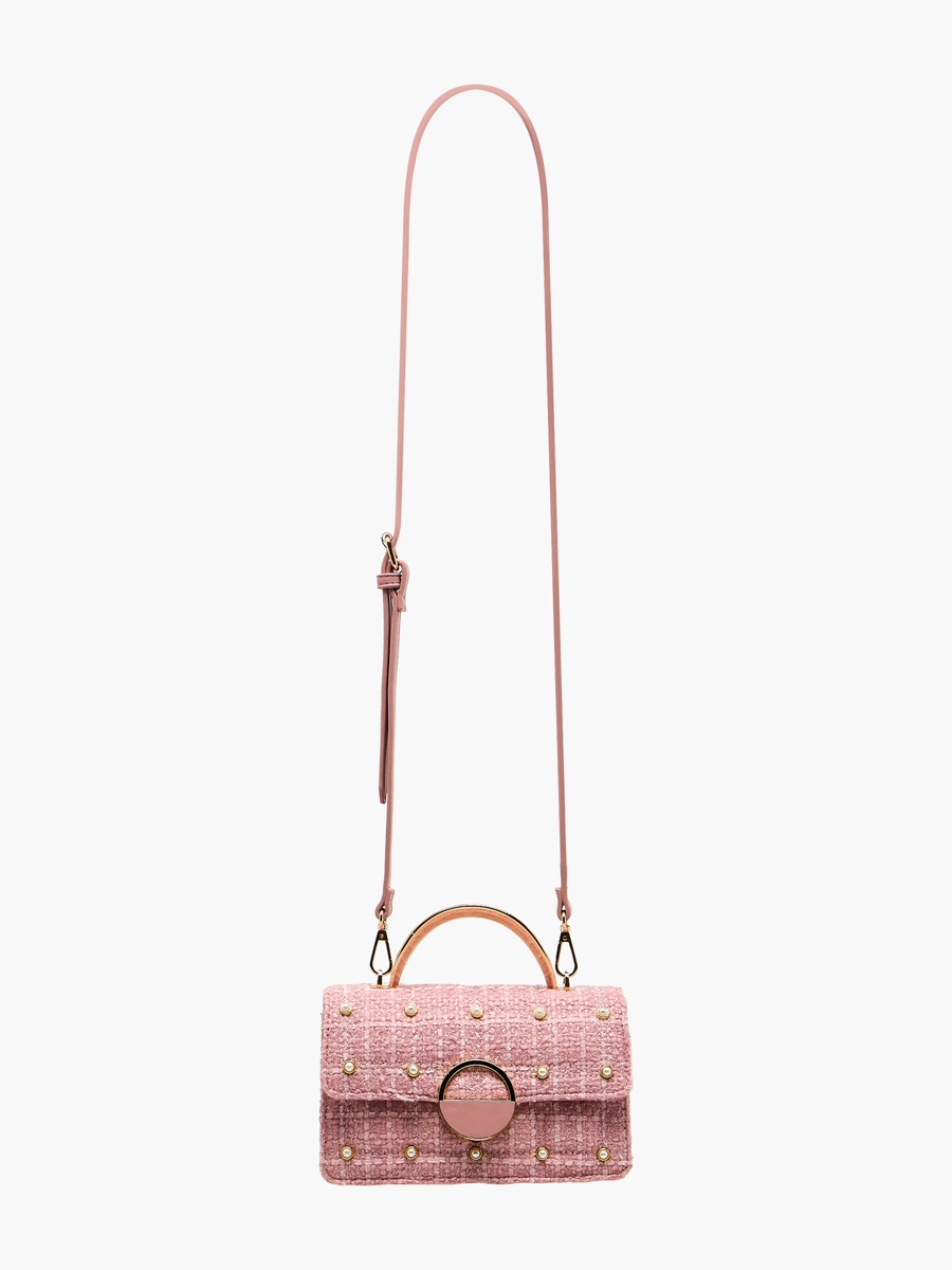 Tia Embellished Crossbody Bag with Detachable Strap