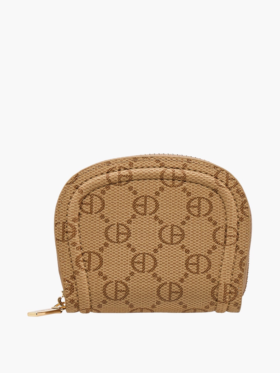 Monogram Print Crossbody Bag with Wallet