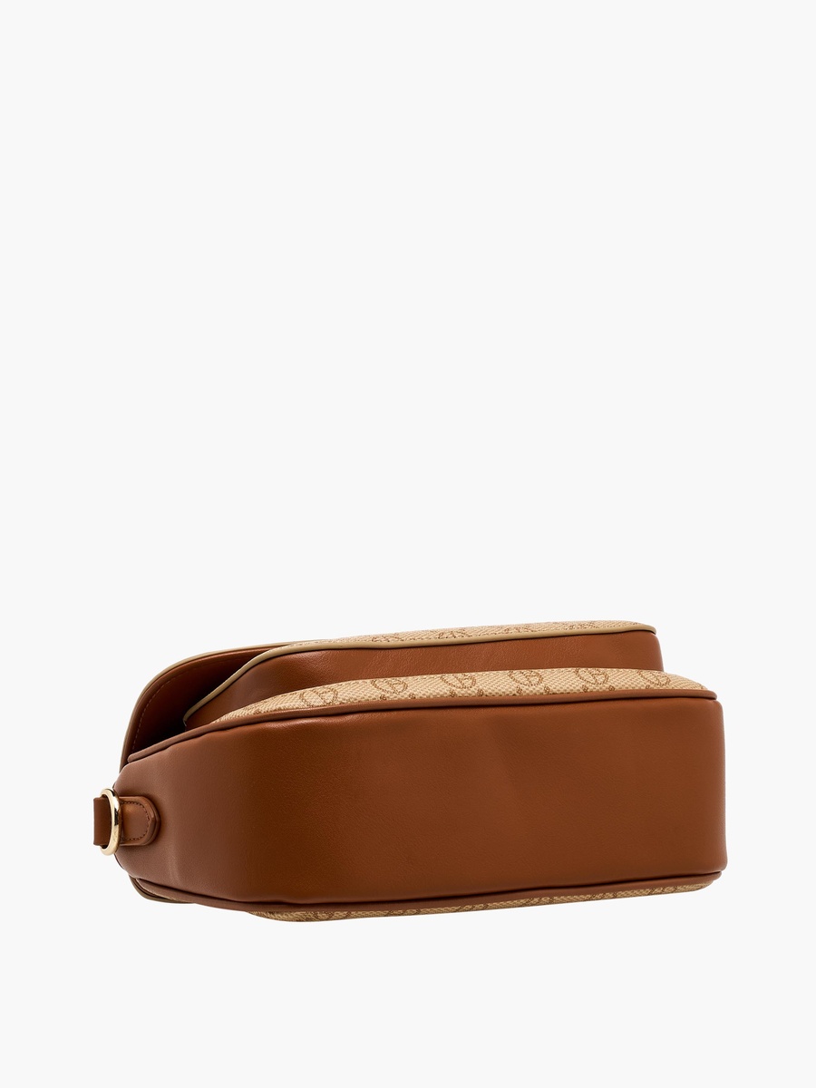 Monogram Print Crossbody Bag with Wallet
