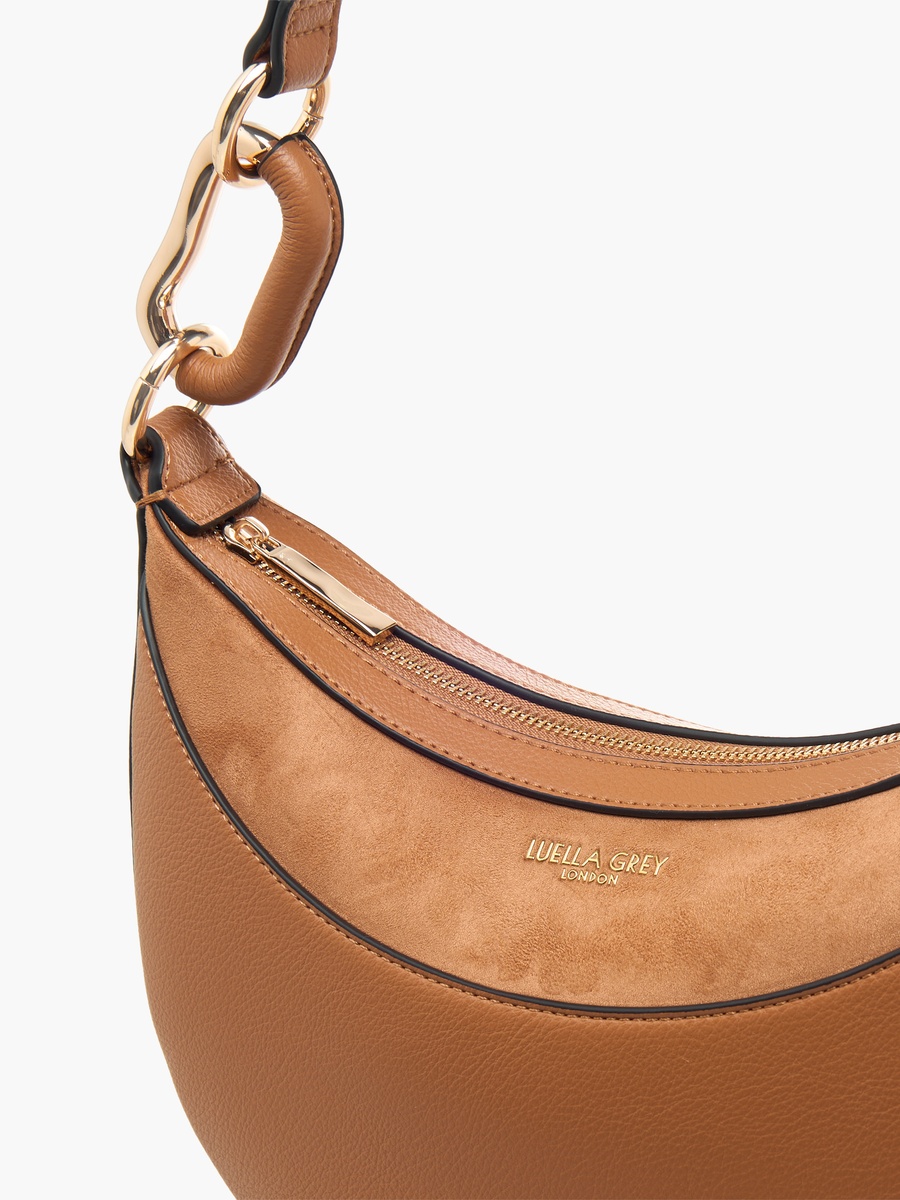 Hester Textured Shoulder Bag with Adjustable Strap