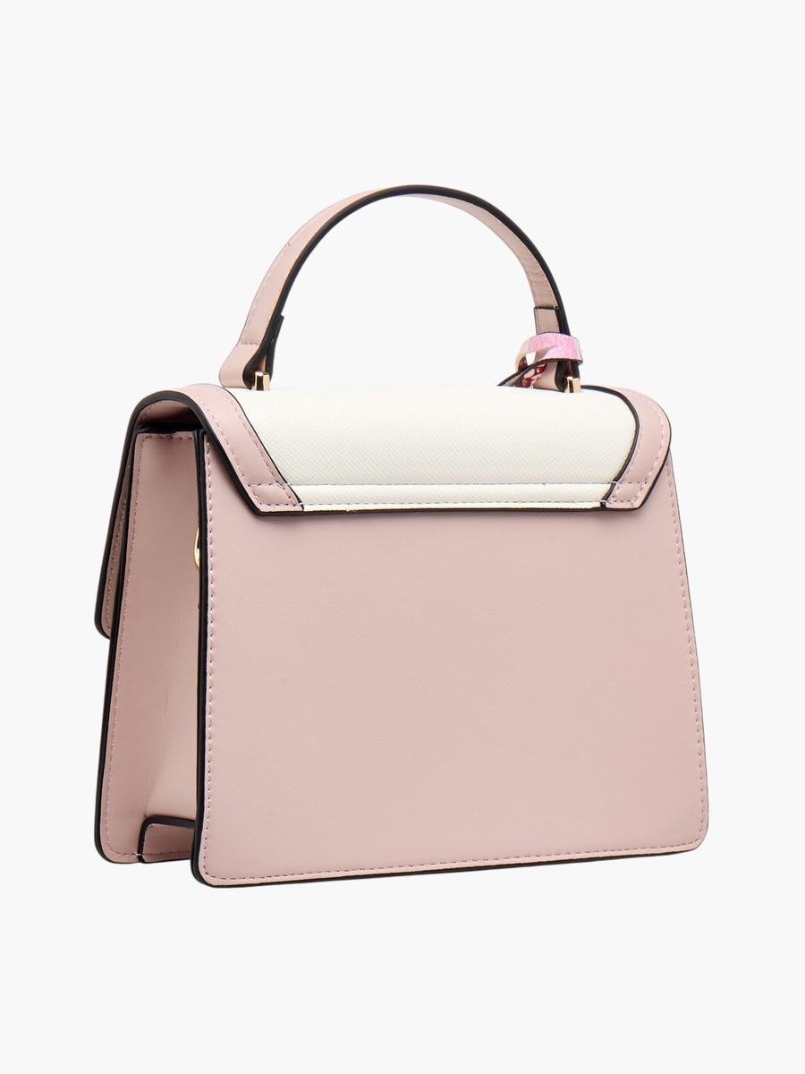 Floral Print Crossbody Bag with Top Handle