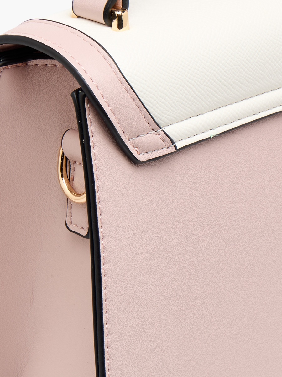 Floral Print Crossbody Bag with Top Handle