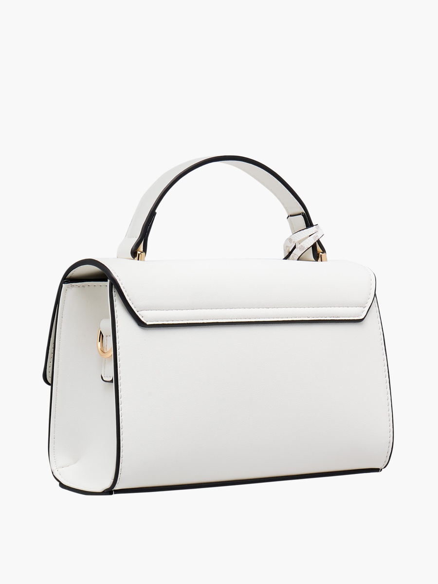 Printed Crossbody Bag with Magnetic Button Closure