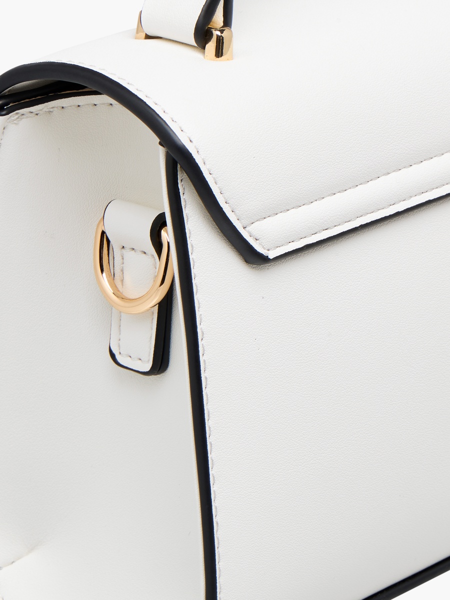 Printed Crossbody Bag with Magnetic Button Closure