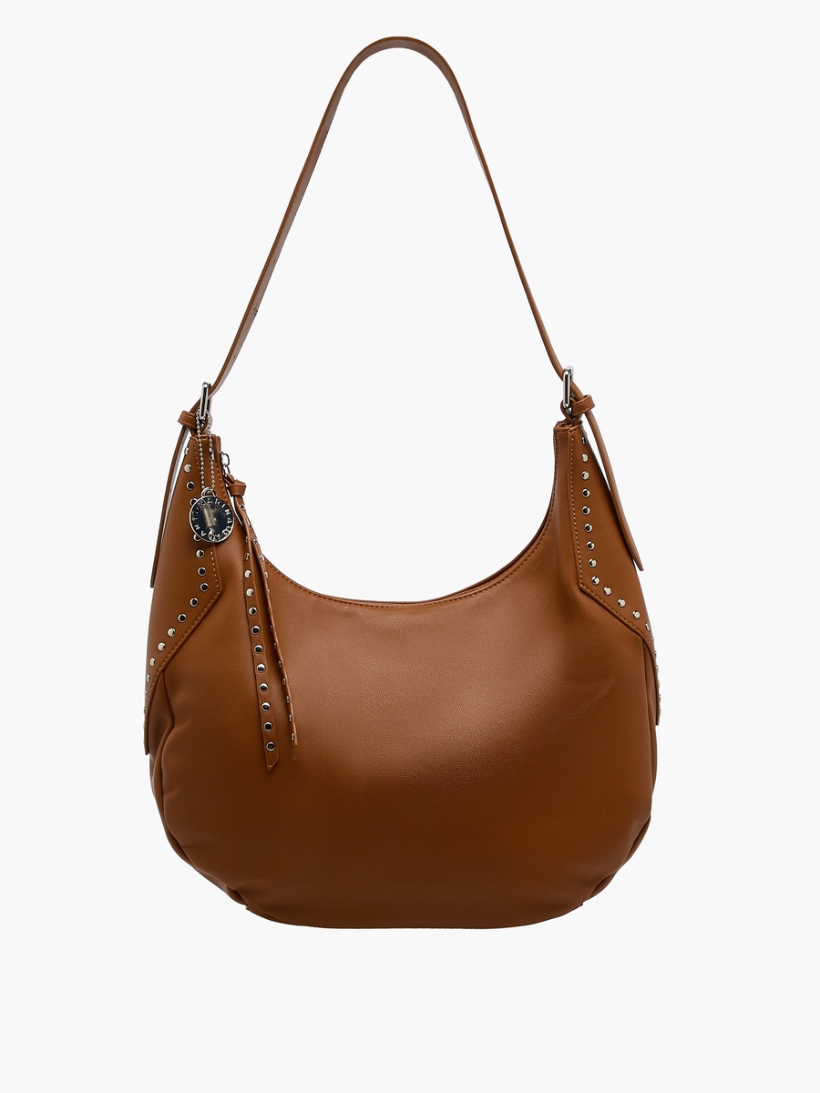 Scarf Accent Tote Bag with Detachable Strap