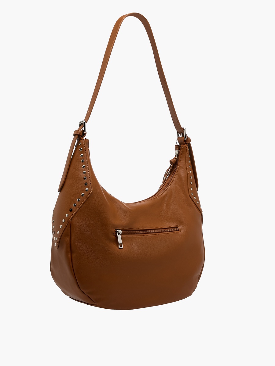 Scarf Accent Tote Bag with Detachable Strap