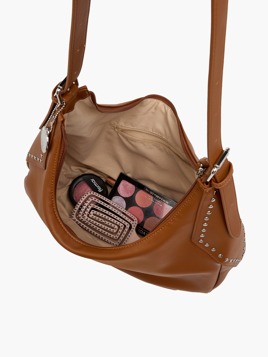 Scarf Accent Tote Bag with Detachable Strap