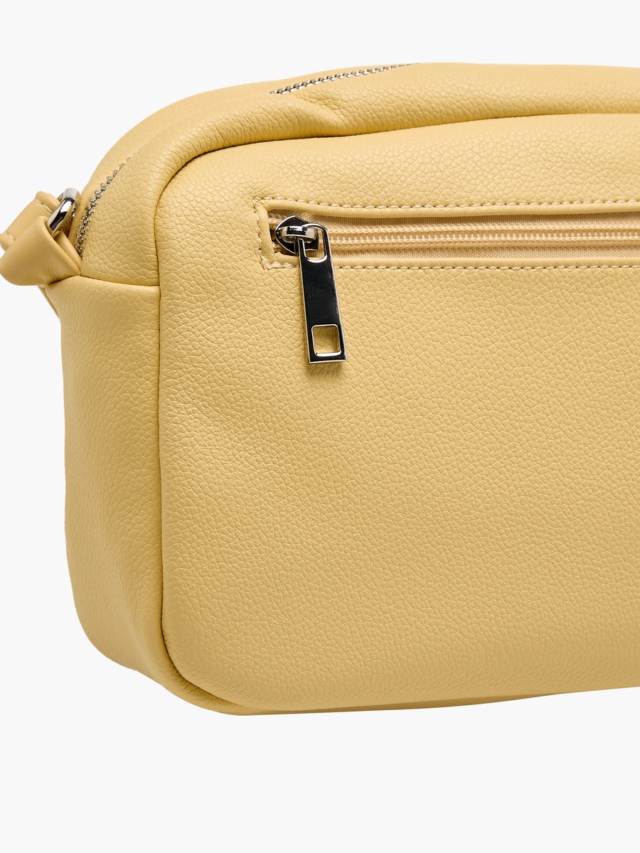Solid Crossbody Bag with Adjustable Strap