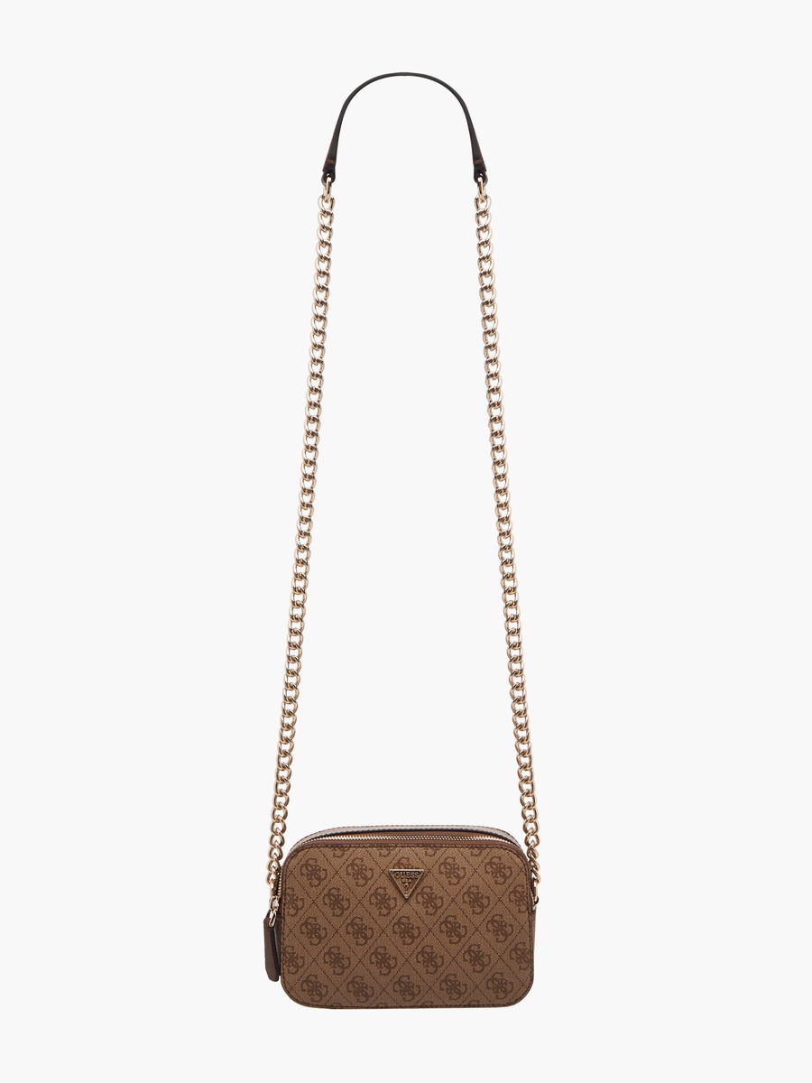 Noelle II Monogram Print Crossbody Bag with Chain Strap