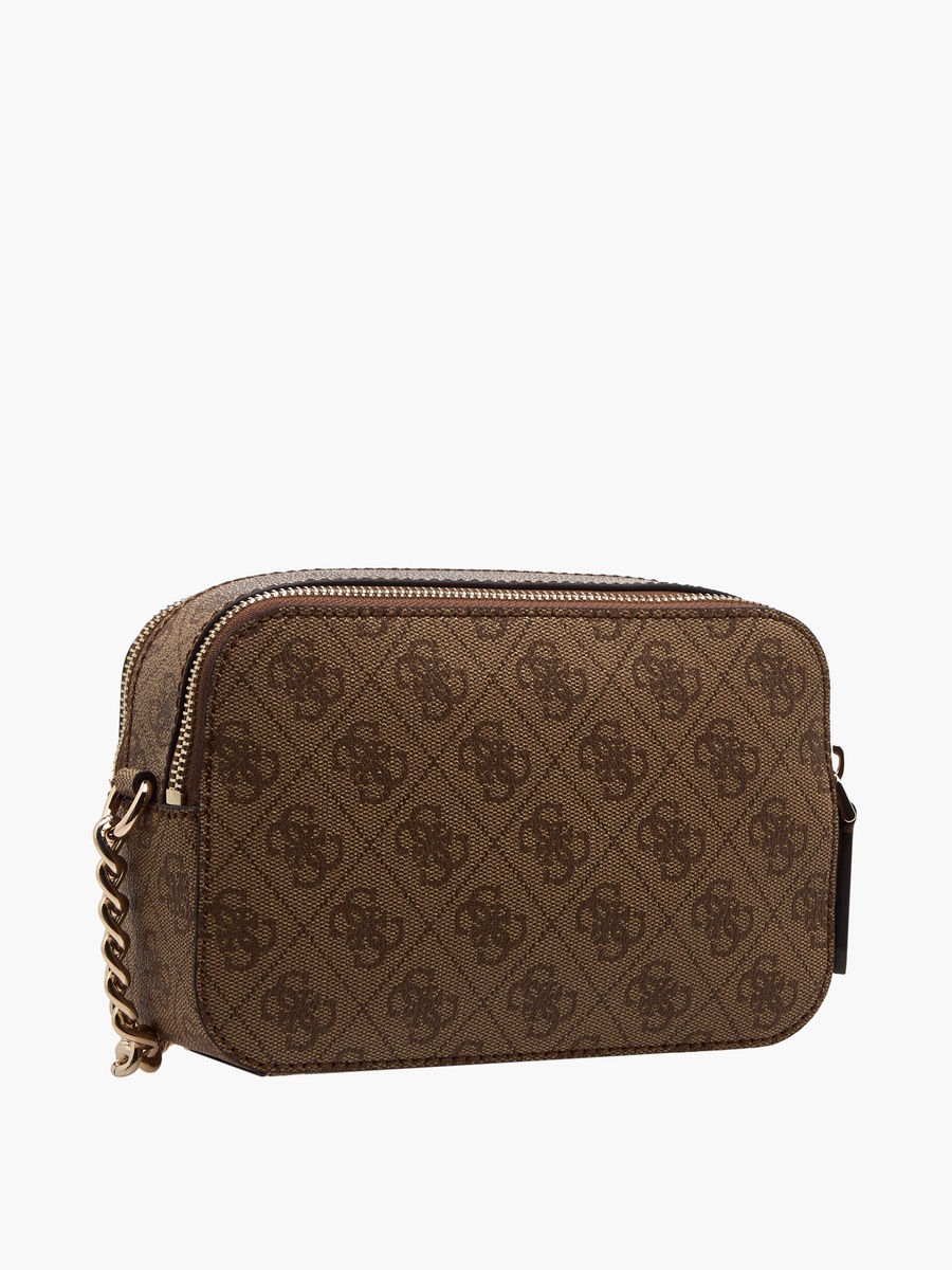 Noelle II Monogram Print Crossbody Bag with Chain Strap