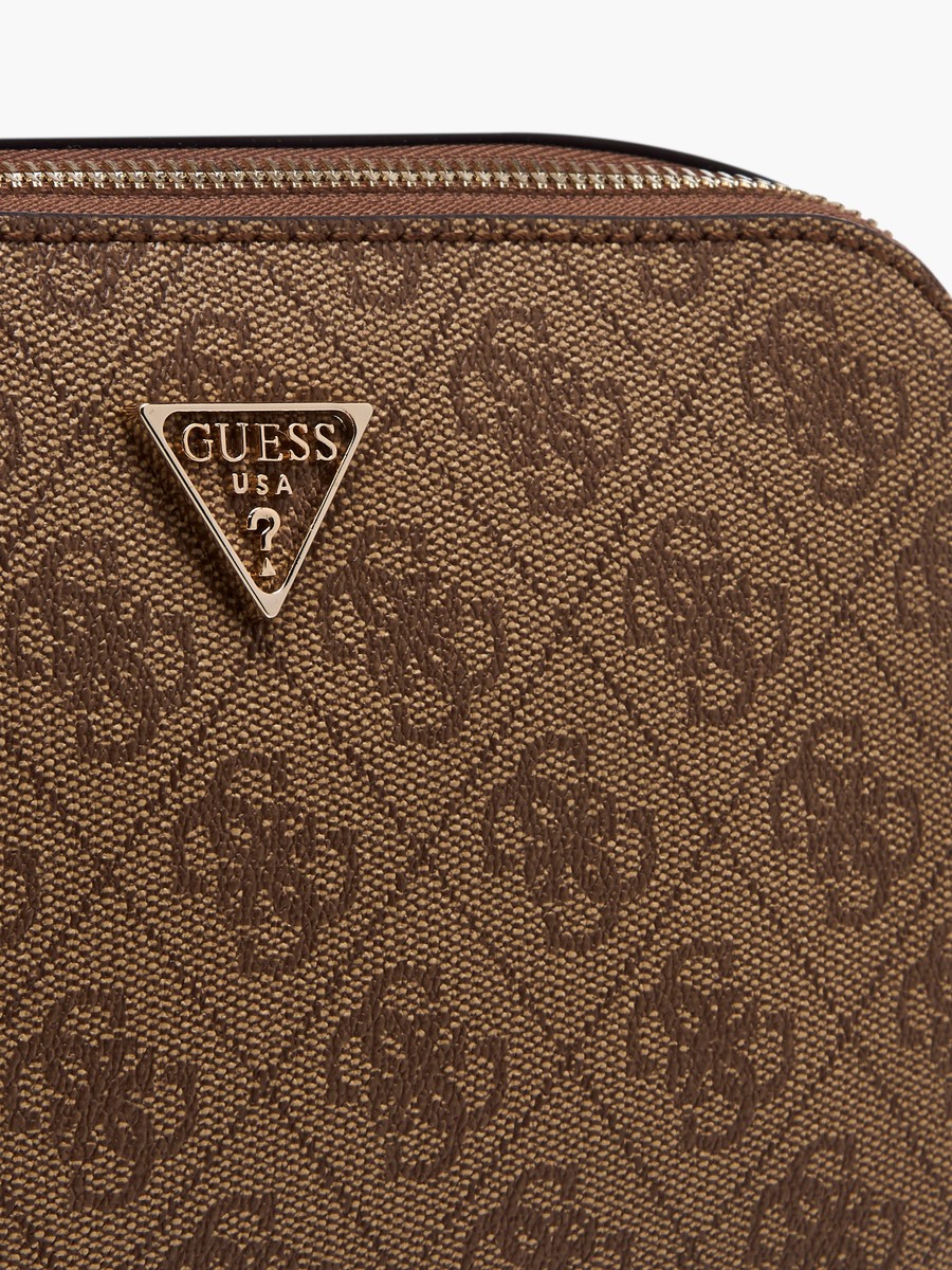 Noelle II Monogram Print Crossbody Bag with Chain Strap