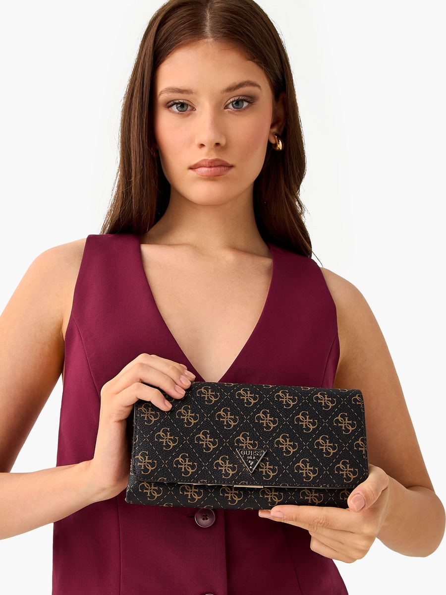 Noelle II Monogram Print Crossbody Bag with Detachable Chain Strap