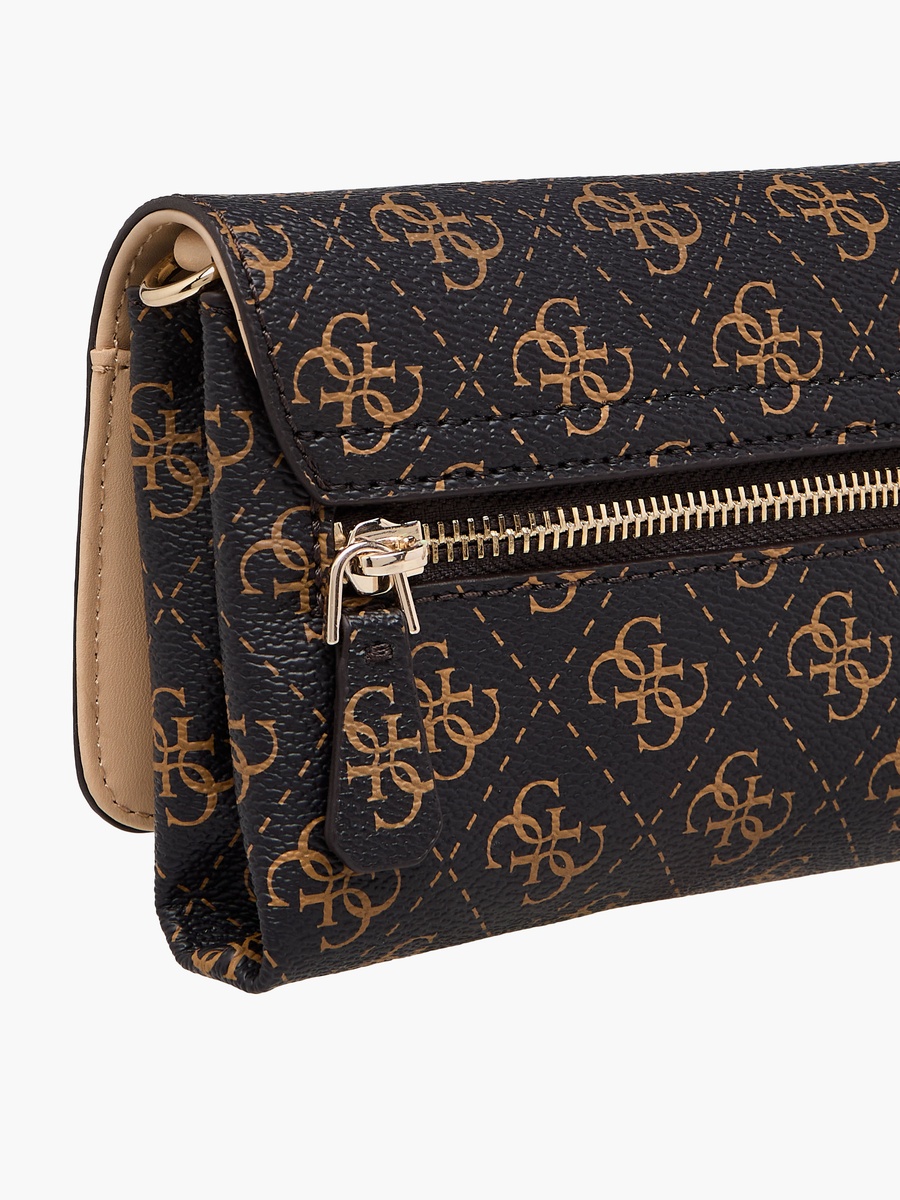 Noelle II Monogram Print Crossbody Bag with Detachable Chain Strap
