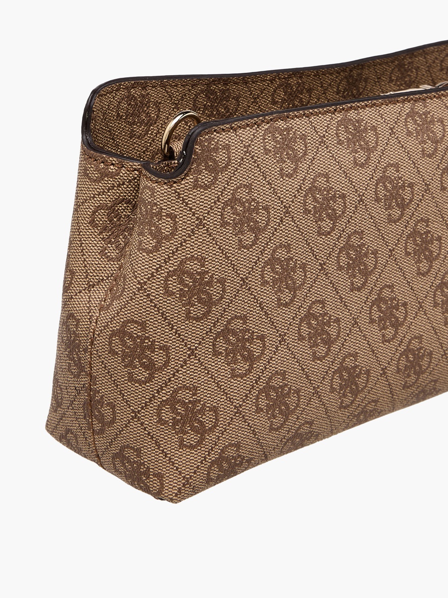 Katya Monogram Print Crossbody Bag with Detachable Shoulder Strap